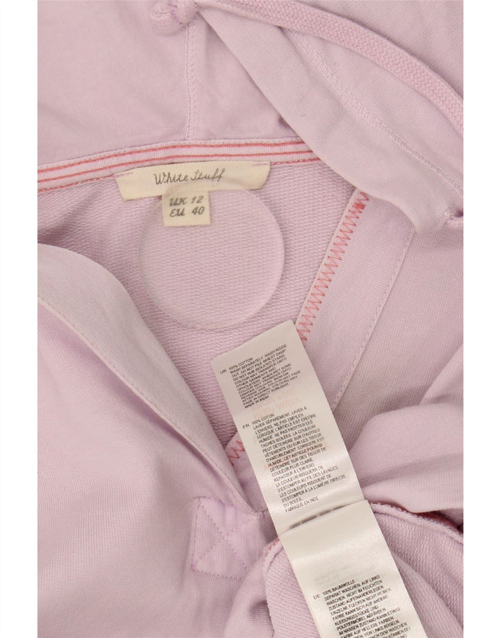 Top a maniche lunghe con cappuccio da donna White Stuff UK 12 Cotone viola medio