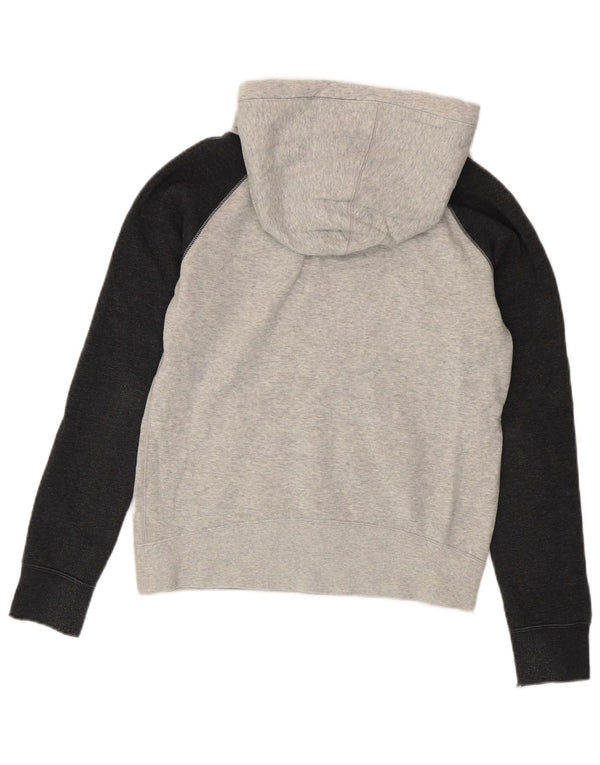 Felpa con cappuccio grafica Hurley da uomo, piccola, in cotone color block grigio