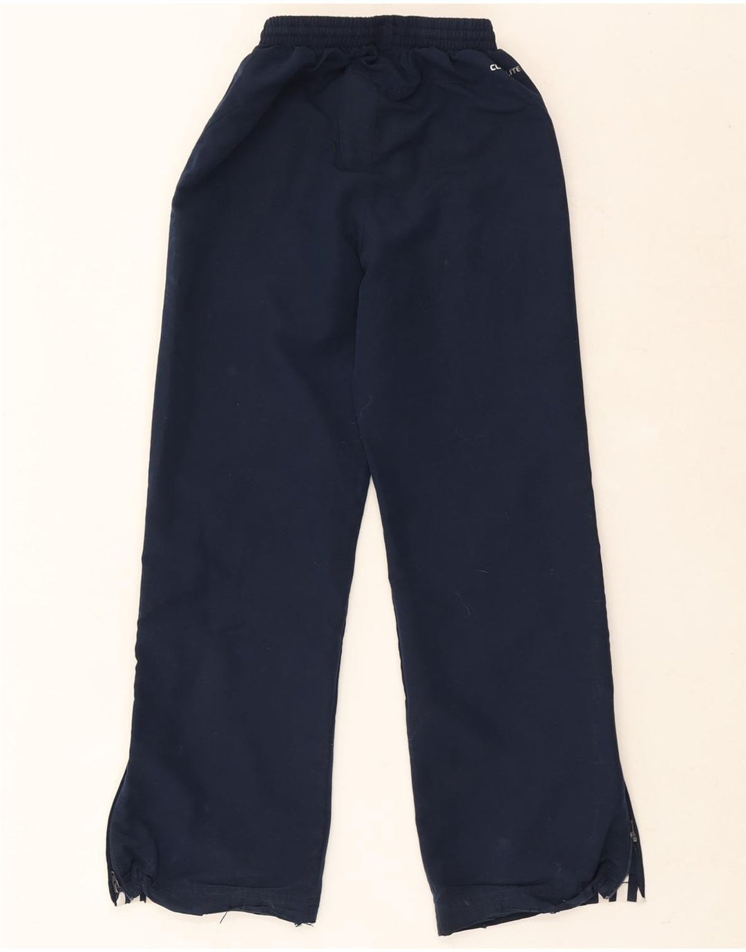 Pantaloni della tuta da ragazzo Adidas 9-10 anni in poliestere blu navy