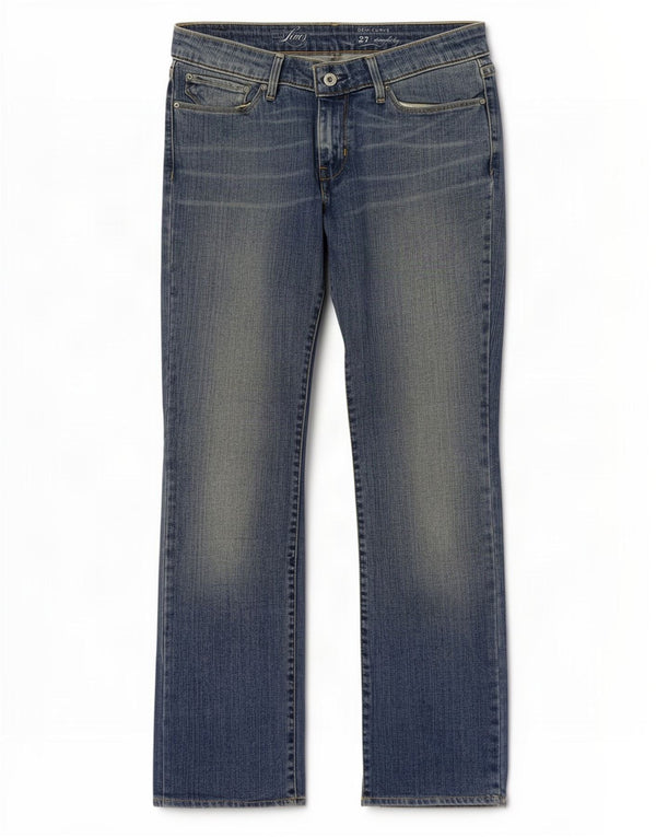 Jeans dritti Demi Curve da donna Levi's W27 L27 cotone blu