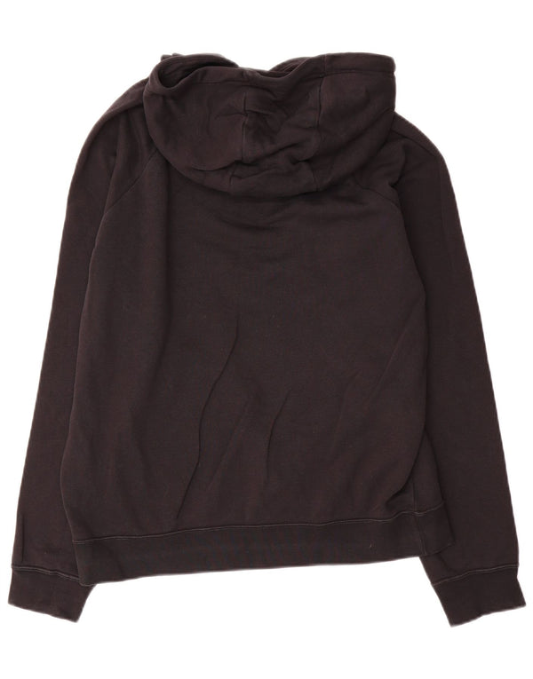 Felpa con cappuccio grafica da donna Nike UK 14 cotone medio nero