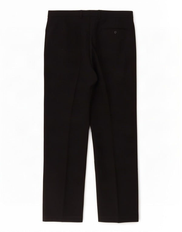 Pantaloni da abito dritti Regular Fit Marks & Spencer da uomo W36 L31 Blu Navy