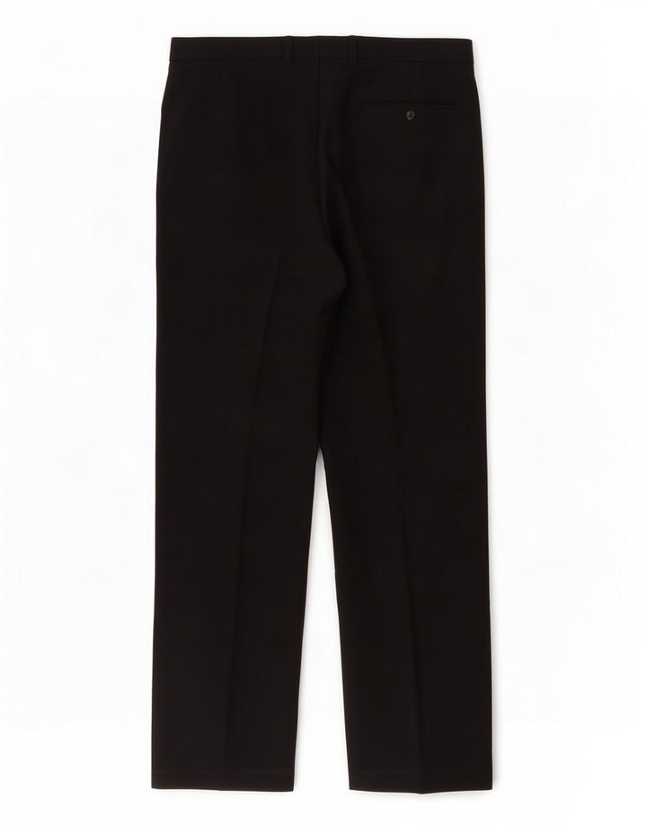 Pantaloni da abito dritti Regular Fit Marks & Spencer da uomo W36 L31 Blu Navy