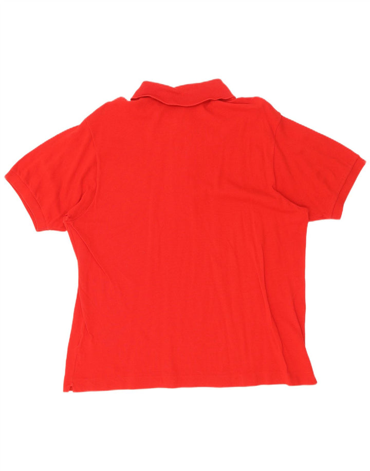 Polo da uomo Lacoste taglia 6 XL in cotone rosso