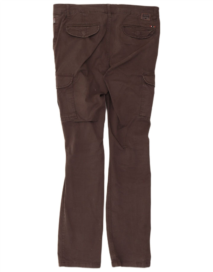Pantaloni cargo slim da uomo Napapijri W33 L32 in cotone grigio