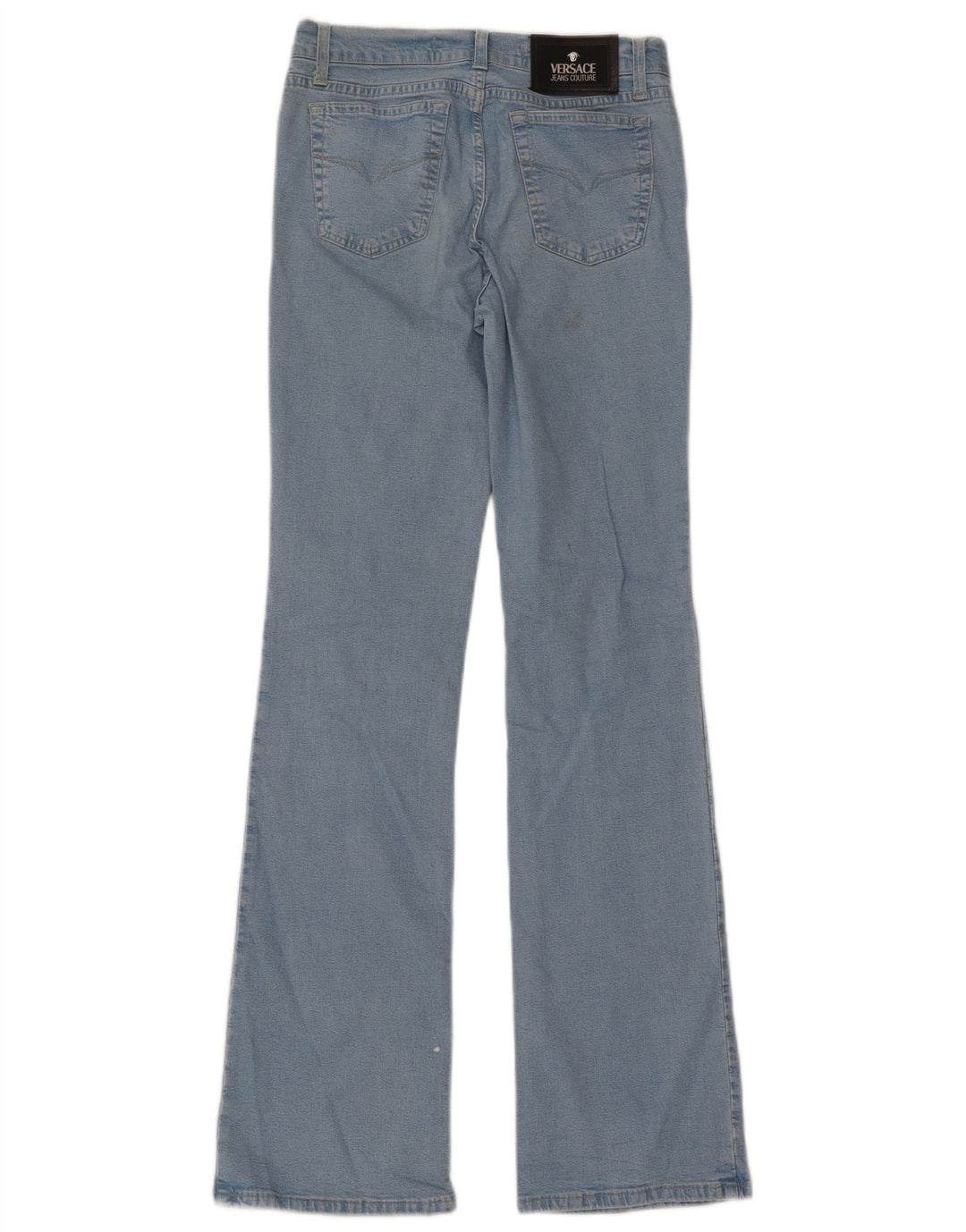 Jeans svasati da donna Versace W29 L32 cotone blu