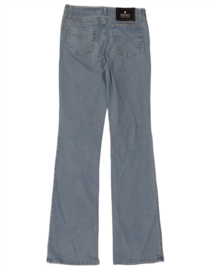 Jeans svasati da donna Versace W29 L32 cotone blu