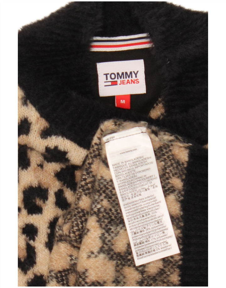 Maglione maglione a collo alto da donna Tommy Hilfiger UK 14 Marrone medio