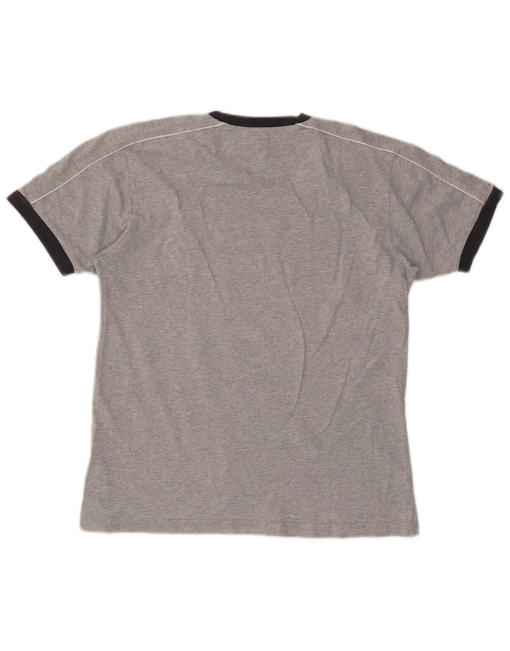 Champion Mens T-Shirt Top Medium Grey Colourblock