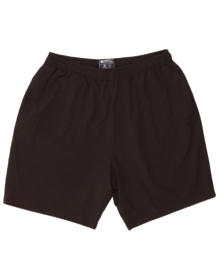 Pantaloncini sportivi da uomo Mountain Warehouse grandi in poliestere nero