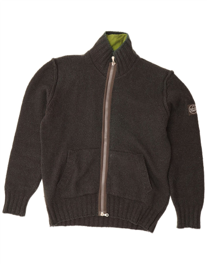 MURPHY & NYE Maglione cardigan da uomo velaio XL lana grigia