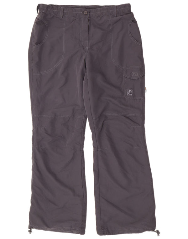 Maui Womens Hiking Waterproof Trousers IT 44 Medium W34 L32 Grey Polyester