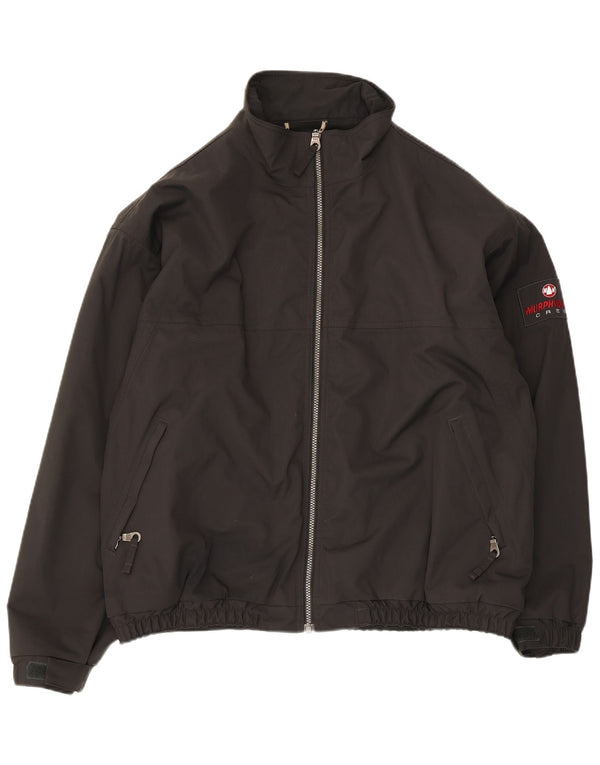 Murphy & Nye Mens Bomber Jacket UK 42 XL Black Polyamide