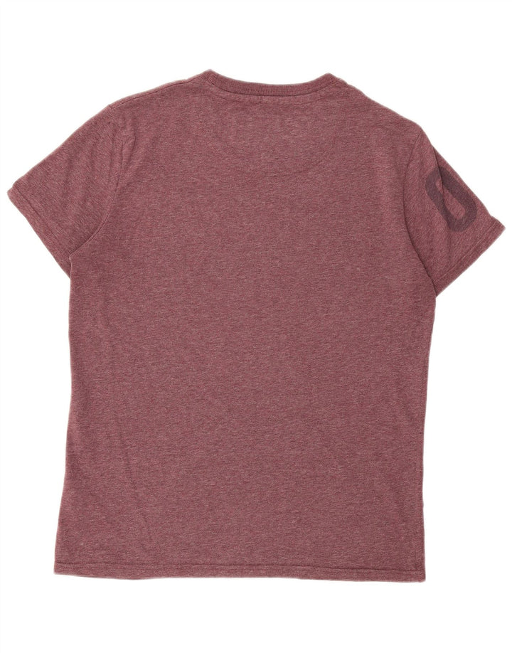 T-shirt grafica da uomo Superdry Top XL in cotone marrone