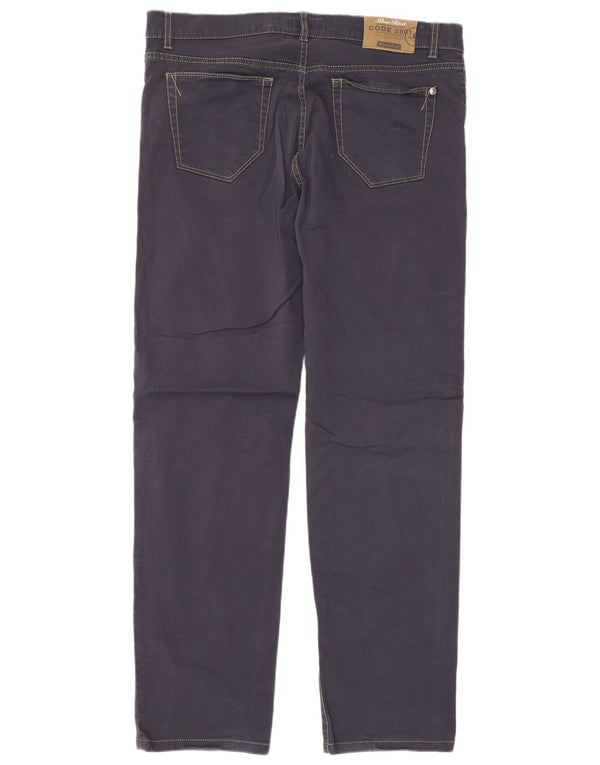 Pantaloni casual dritti da uomo Brooksfield IT 54 2XL W36 L32 Blu navy