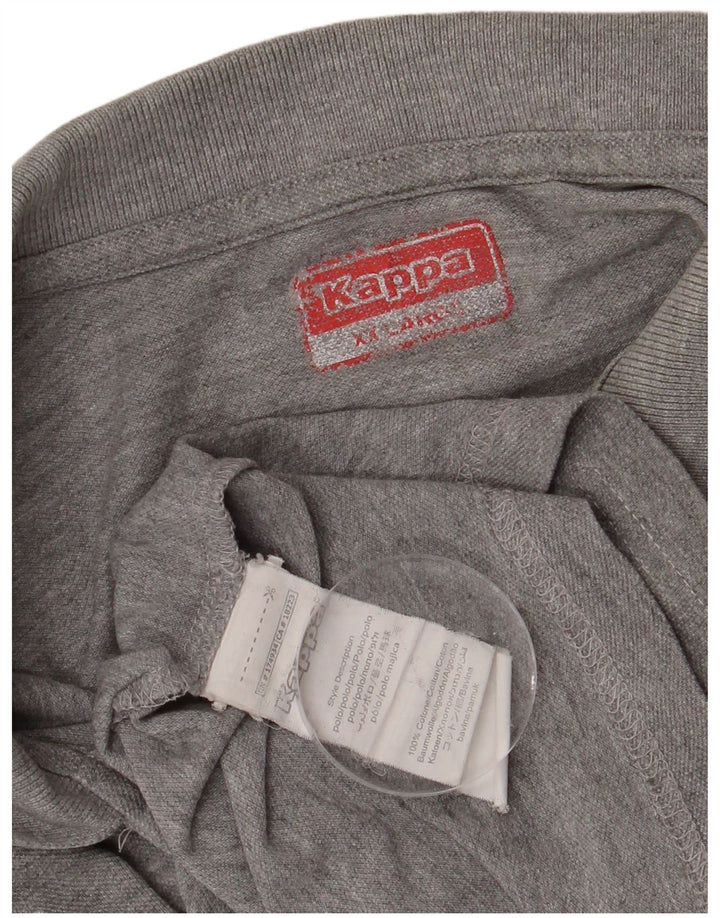 Polo Kappa Uomo XL Cotone Grigio