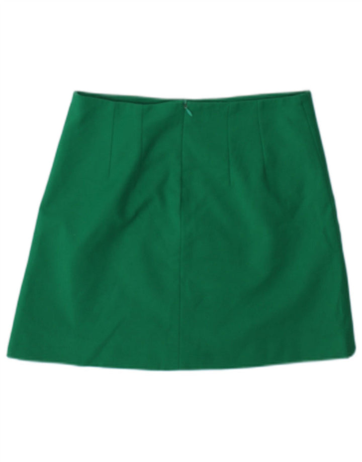 Minigonna Zara da donna piccola W26 acetato verde