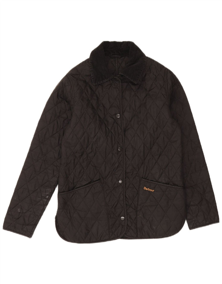 Giacca trapuntata da donna Barbour UK 8 piccola nera