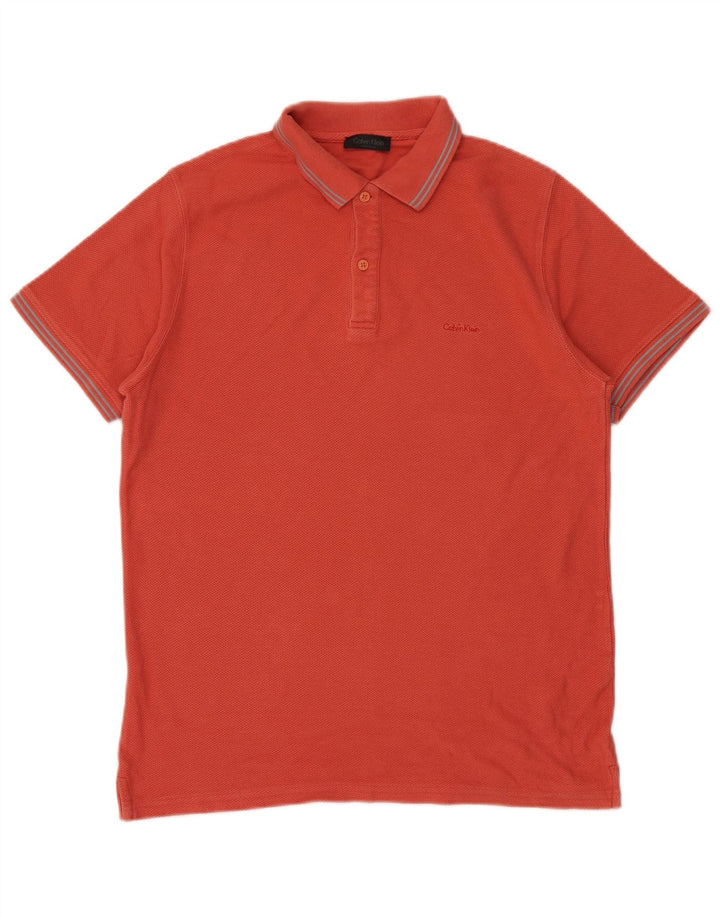 Polo da uomo Calvin Klein XL in cotone rosso