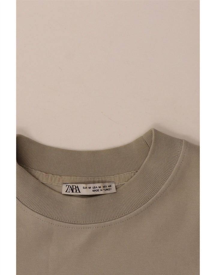 T-shirt da uomo ZARA Top Grigio medio