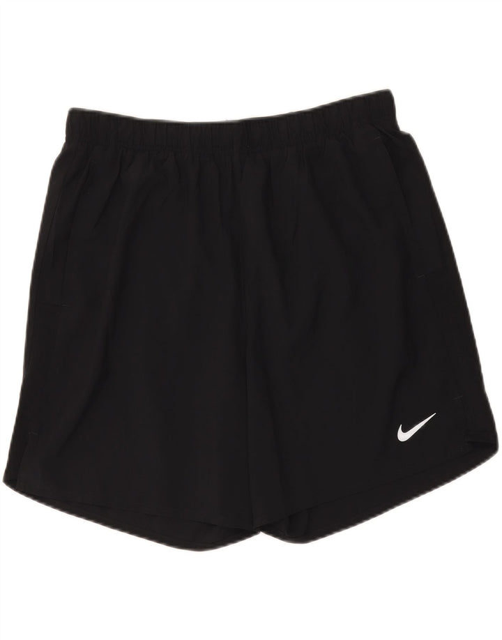 Pantaloncini sportivi Nike Dri Fit da uomo, grandi, in poliestere nero