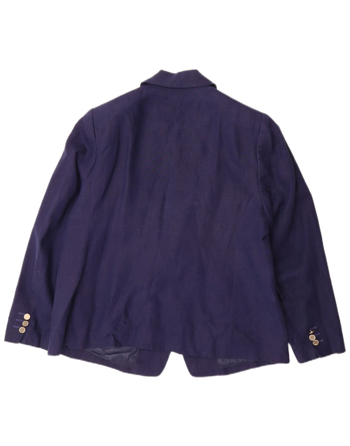 Giacca blazer doppiopetto da donna Marks & Spencer UK 18 XL Blu navy