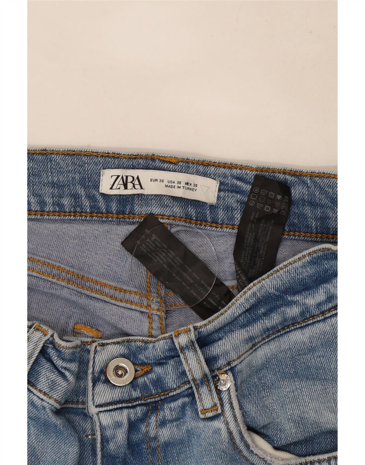 Jeans slim da donna Zara EU 38 Small W30 L30 cotone blu