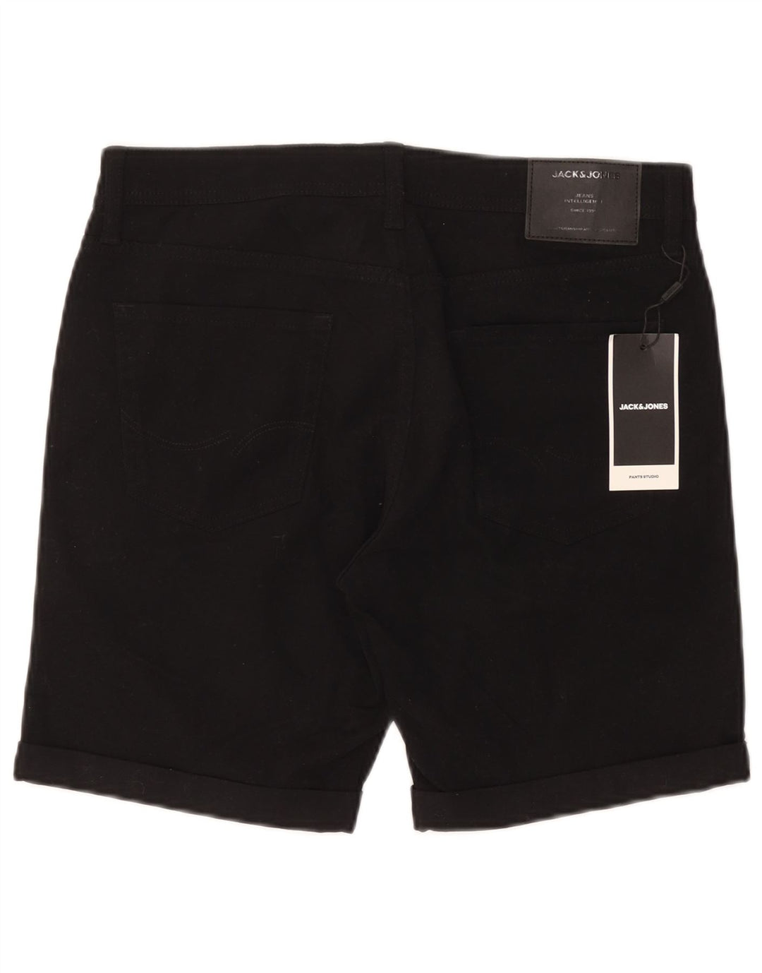 Pantaloncini casual regolari da uomo Jack & Jones medi W32 cotone nero