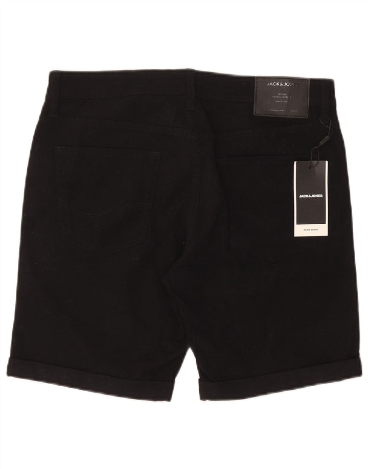 Pantaloncini casual regolari da uomo Jack & Jones medi W32 cotone nero