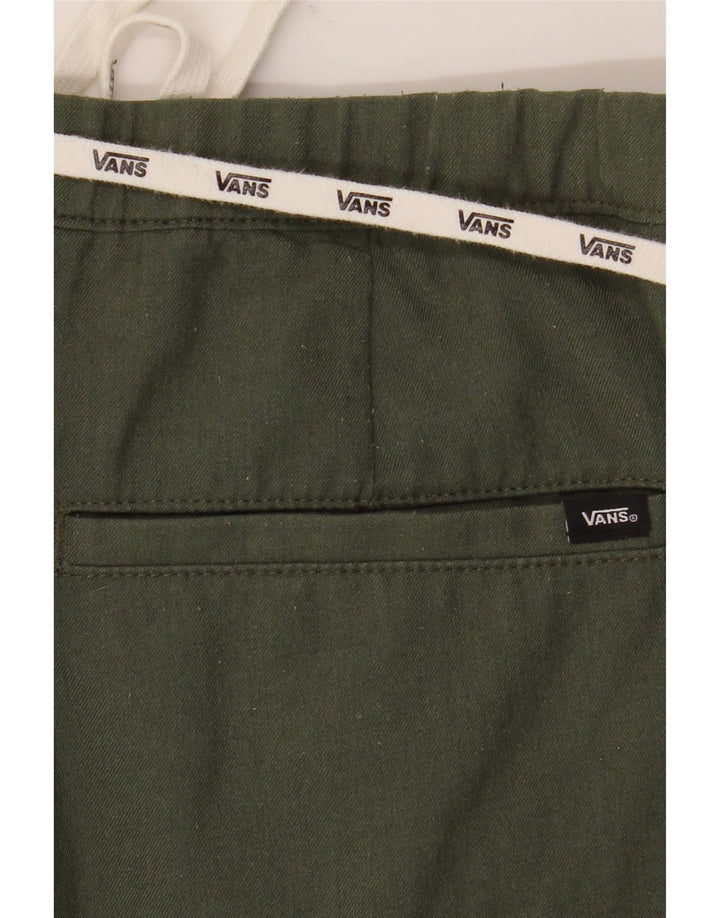 Pantaloni cargo dritti da uomo Vans Large W32 L28 poliestere verde