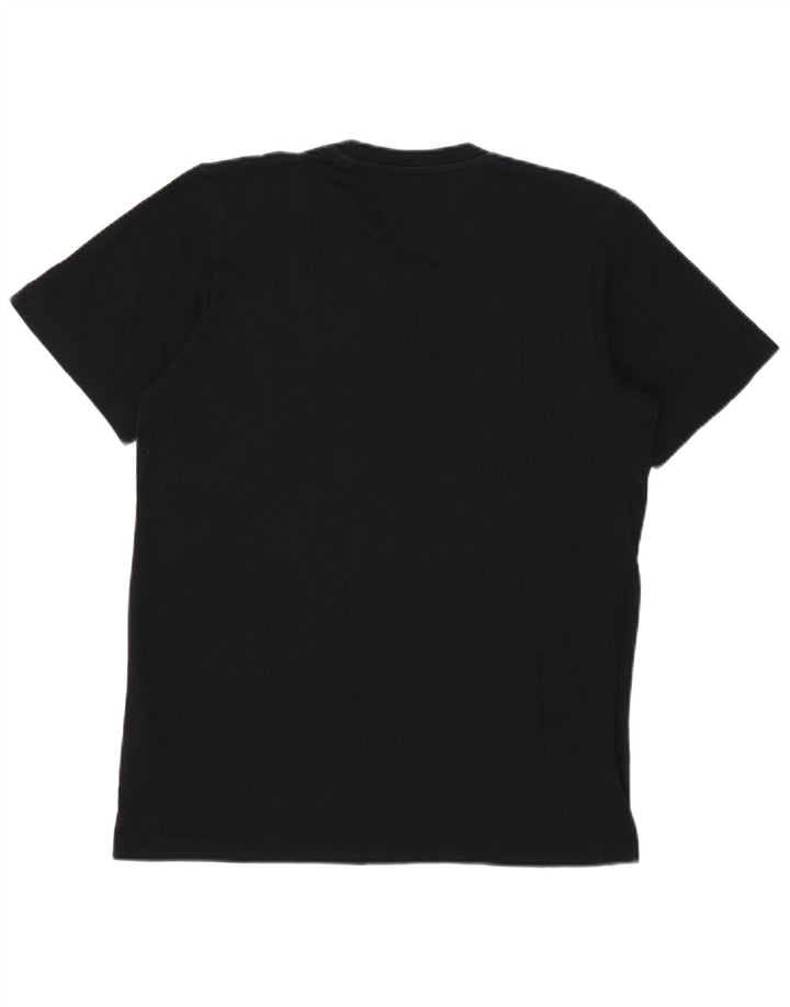 T-shirt grafica Adidas Climalite da uomo in cotone medio nero