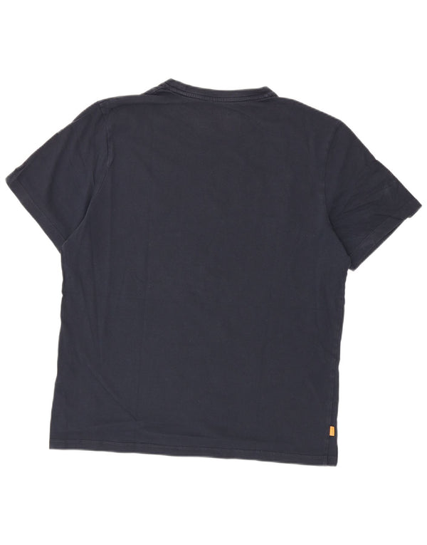 Timberland T-shirt grafica da uomo vestibilità regolare, taglia grande, in cotone blu navy