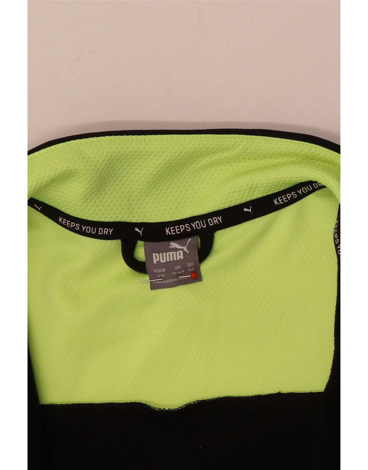Giacca da tuta da ragazzo Puma 13-14 anni Colorblock nera