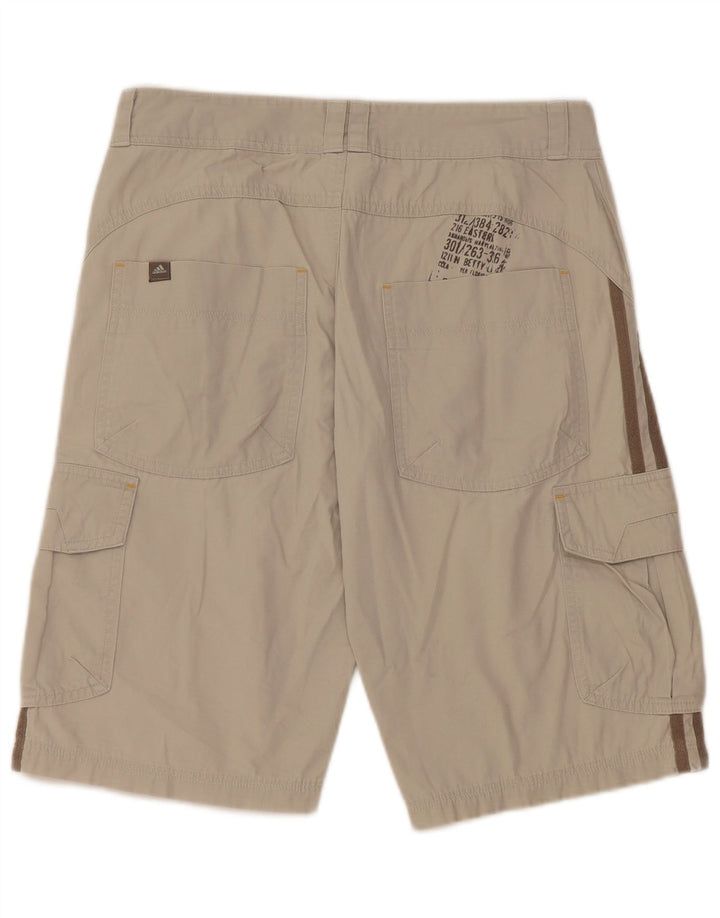 Pantaloncini cargo ADIDAS da bambino 13-14 anni W30 in cotone grigio