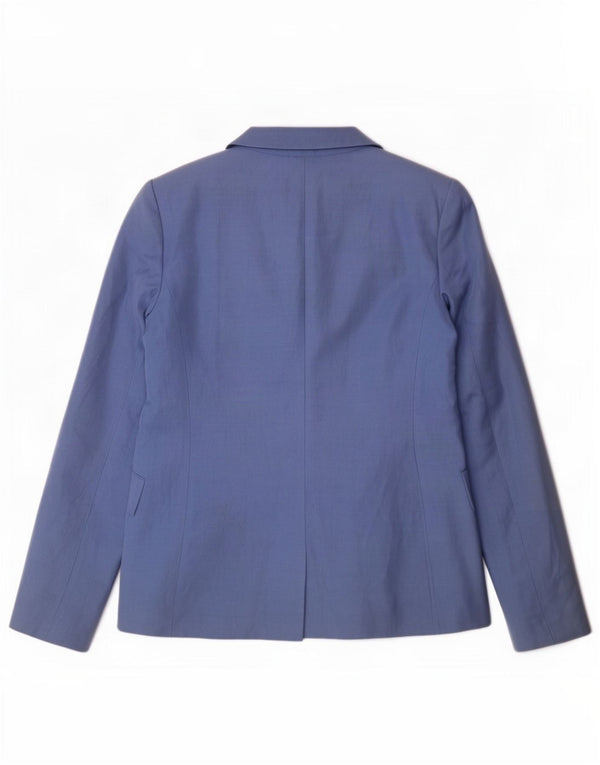 Giacca blazer da donna a 2 bottoni Hobbs UK 12 Lino blu medio