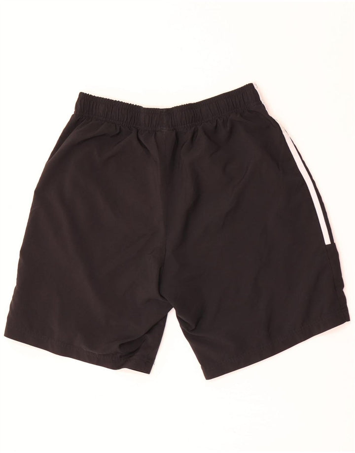 Pantaloncini sportivi da uomo Adidas medi neri in poliestere