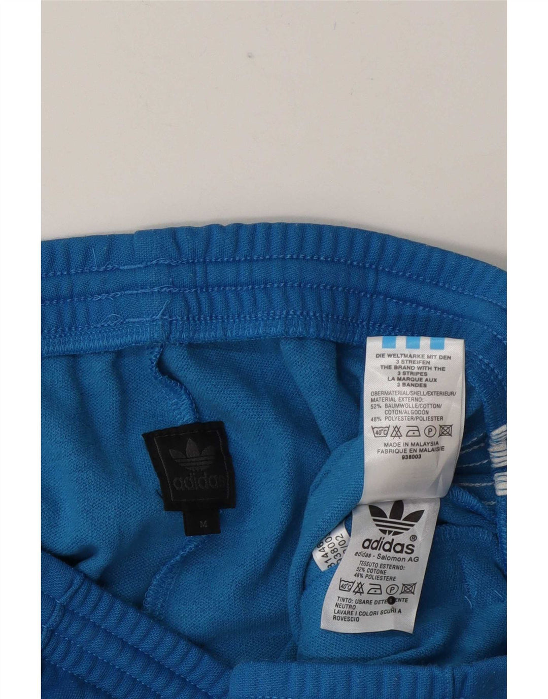 Pantaloni da tuta da uomo Adidas in cotone blu medio