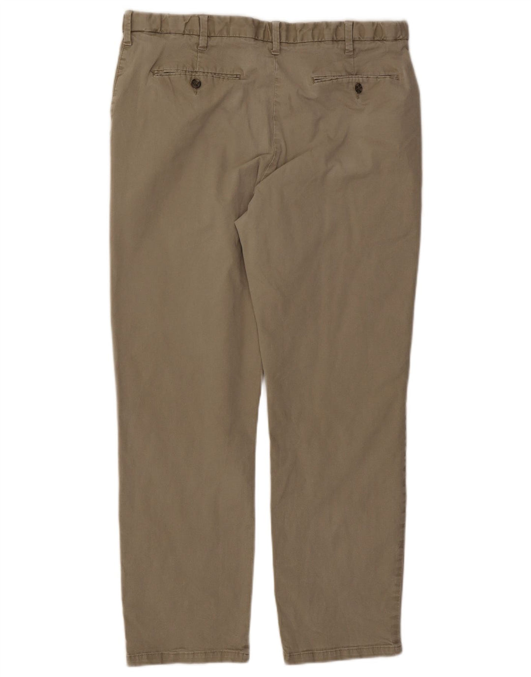 Pantaloni chino regolari dritti da uomo Marks & Spencer W38 L29 cotone beige