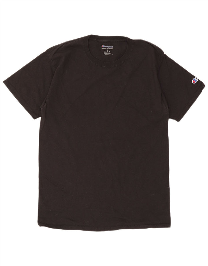 T-shirt da uomo Champion Top in cotone nero medio