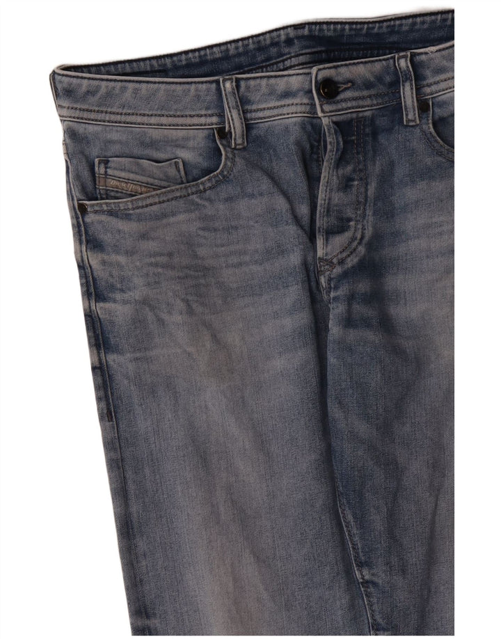 Jeans dritti da uomo Diesel W34 L30 cotone blu