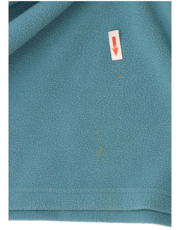 Maglione in pile da uomo The North Face con zip e collo, grande, in poliestere blu