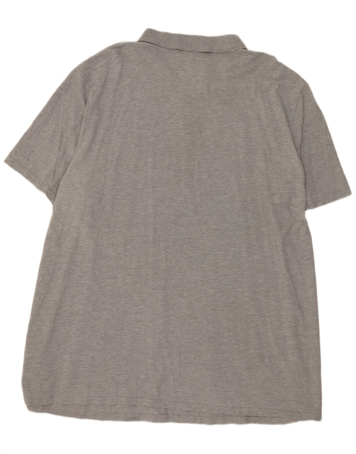 Polo da uomo Jack & Jones 6XL cotone grigio