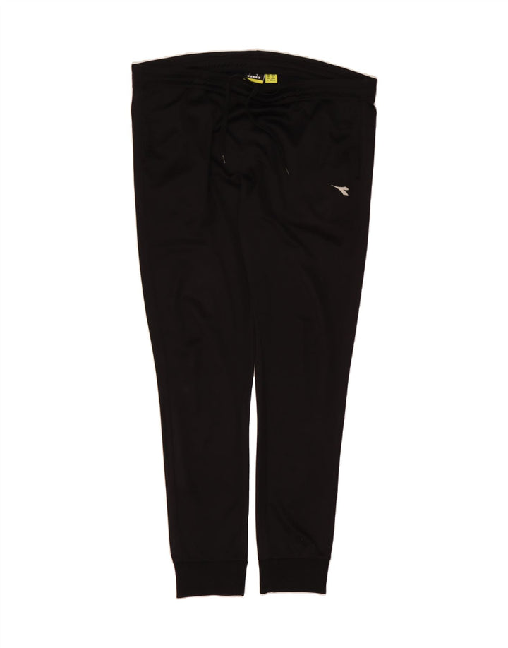 DIADORA Mens Tracksuit Trousers Joggers Large  Black Polyester Vintage Diadora and Second-Hand Diadora from Messina Hembry 