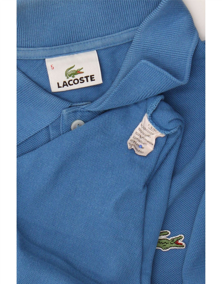 Polo da uomo Lacoste taglia 5 grande in cotone blu