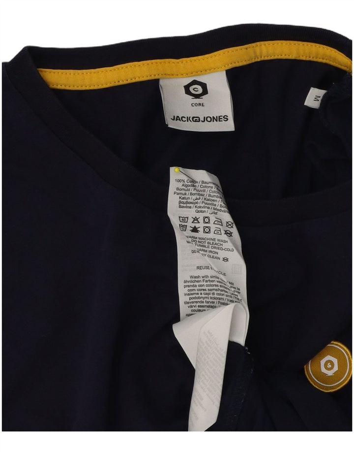 T-shirt da uomo Jack & Jones Top in cotone blu navy medio
