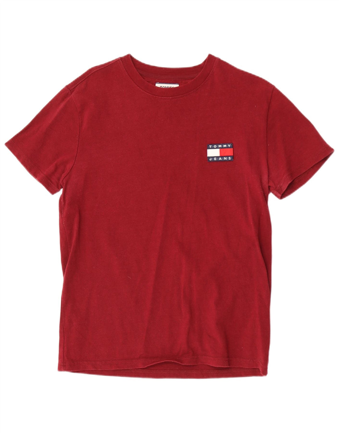 T-shirt da uomo Tommy Hilfiger Top Small in cotone marrone