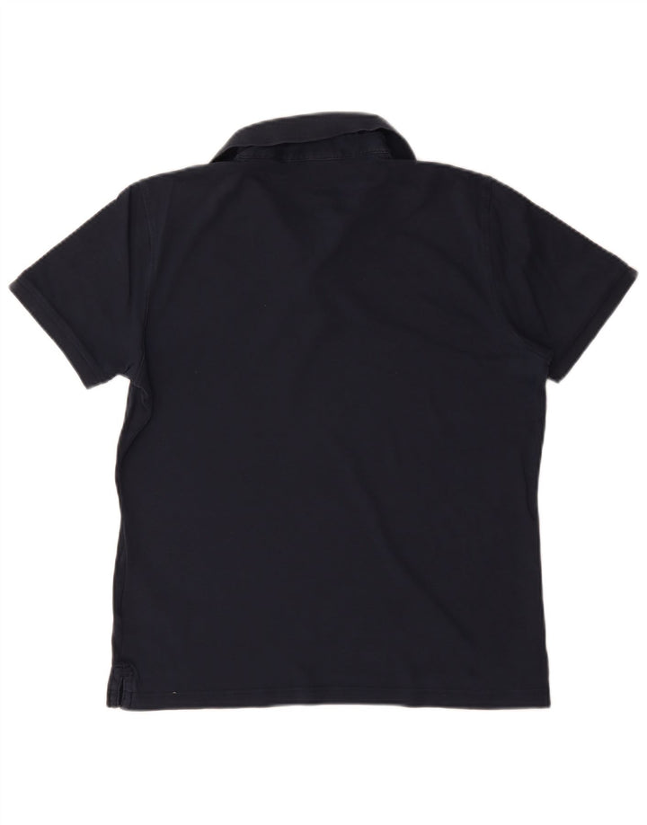 Polo da uomo Calvin Klein media cotone blu navy