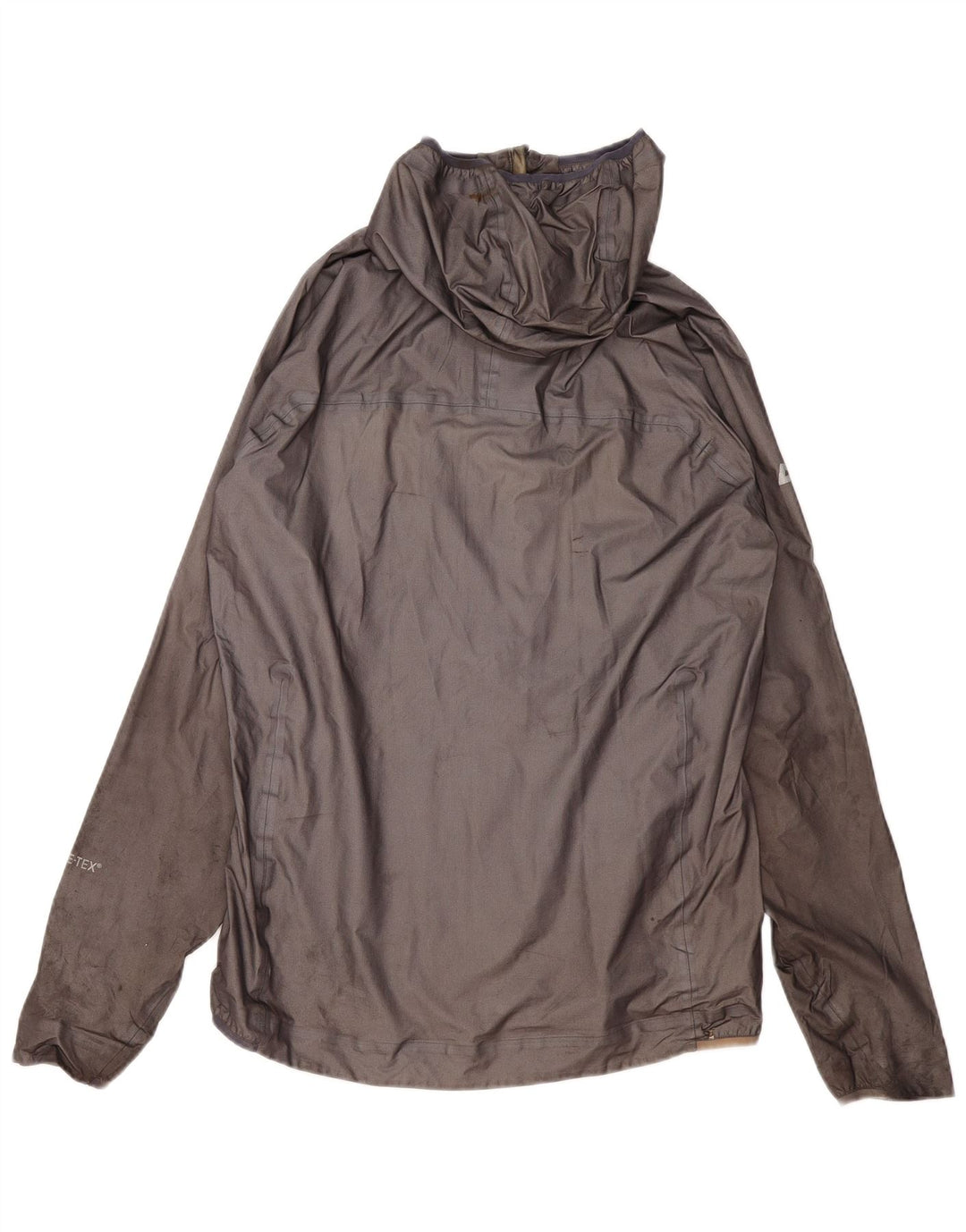 MOUNTAIN EQUIPMENT Giacca antipioggia da donna con cappuccio UK 14 Large Grigio