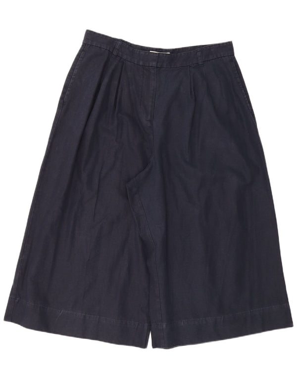 Pantaloni Capri da donna con pegged culottes Boden W34 L21 cotone blu navy