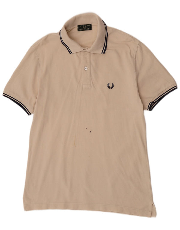 Polo da uomo Fred Perry in cotone beige medio